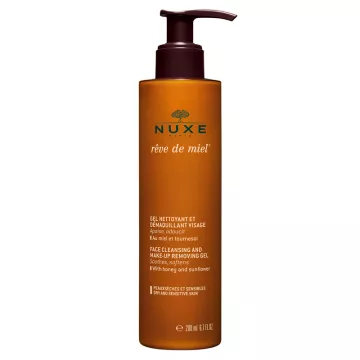 Nuxe Rêve de Miel Gel Nettoyant Démaquillant Visage 200 ml