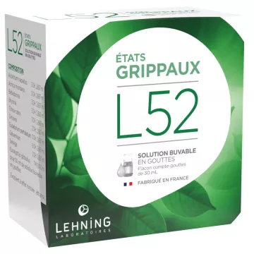 Lehning L52 Etats Grippaux Solution Buvable en Gouttes