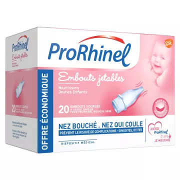 ProRhinel Tetinas macias descartáveis para mamilos de bebé