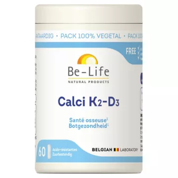 Be-Life Calci K2-D3 Santé Osseuse 60 gélules