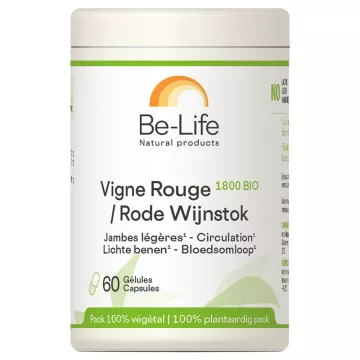 Be-Life Red Vine 1800 Легкие ноги - Органическое кровообращение 60 капсул