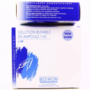 Complex homeopathic medicine in drinkable ampoules Boiron