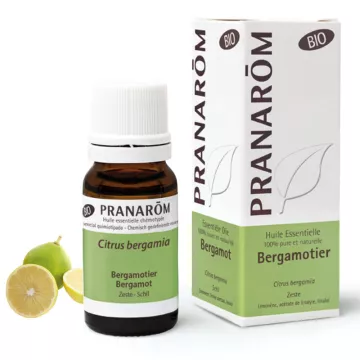 Aceite esencial orgánico de bergamota Citrus bergamia Pranarom 10ml