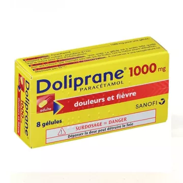 DOLIPRANE 1 000MG GELULES 8    