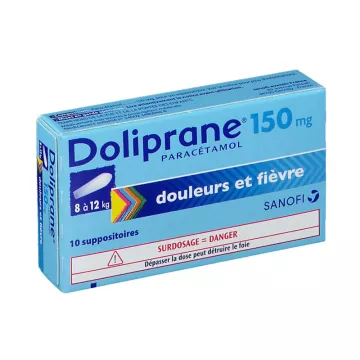 DOLIPRANE 150MG ZETPILLEN 10