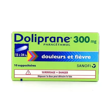 DOLIPRANE Criança 300MG 10 Supositórios