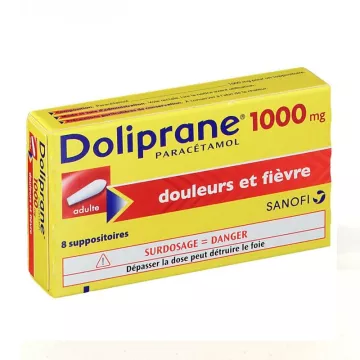 DOLIPRANE 1 000MG ADULTE SUPPOSITOIRES 8    