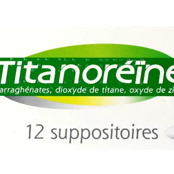 Titanoreïne 12 against hemorrhoids suppositories