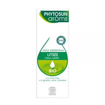 PHYTOSUN AROMS HUILE ESSENTIELLE BIO Litsée LITSEA CUBEBA CITRATA BIO 5 ml