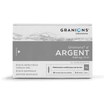 Granions Silver Trace Elements 30 Drinkable Phials