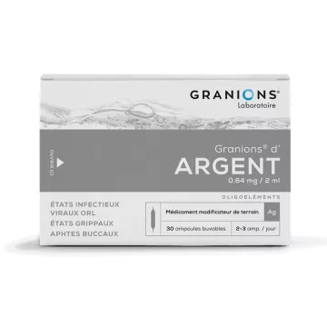 Granions Silver Trace Elements 30 Питьевые флаконы