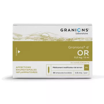 Granions Gold Trace Element 30 Drinkable Phials
