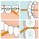 TePe EasyPick silicone toothpicks x36