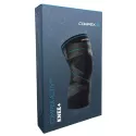 Ginocchiera compressiva Compex-Activ-Knee+ con cinghie incrociate