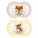 Mam Pacifier Original Animals + набор из 2 штук на 6 месяцев Ref 27