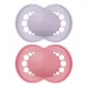 Chupeta Mam Cores Originais da Natureza +6 Meses Uni conjunto de 2 Ref 67