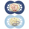 Mam Sucette Original Nuit +6 Mois lot de 2 Ref 23