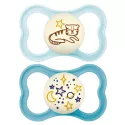 Mam Supreme Night Soother +6 Months set of 2 Ref 37