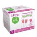 SAFORELLE 2 MENSTRUAL CUPS