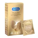 Durex Nude pele a pele 8 preservativos ultrafinos