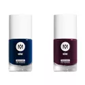 Same navy blue silicon nail polish