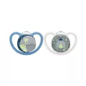 Nuk Space Pacifier 18-36 Months Night X2
