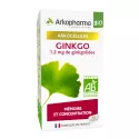 Arkogélules Ginkgo Mémoire et Concentration Bio 45 gélules