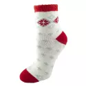 Airplus Cabine Socks Femme Chaussettes Blanc/Rouge