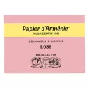 Papier d'Arménie Désodorise et Parfume 36 papiers à brûler Rose