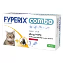 KRKA Fyperix Combo Chats et Furets 50/60 mg spot-on 3 pipettes