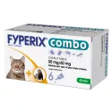 KRKA Fyperix Combo Chats et Furets 50/60 mg spot-on 6 pipettes
