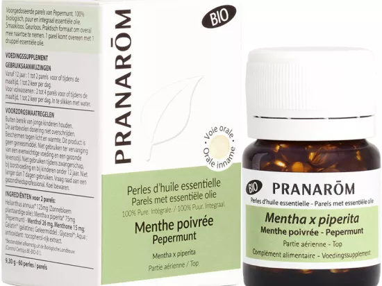 Pranarom Perle Huile essentielle Bio Menthe Poivrée en pharmacie