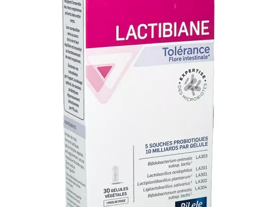 Probiotiques PiLeJe - Lactibiane Tolérance - 30 gélules - Conseils