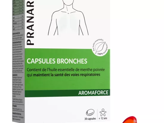 Купить Аромафорс 30 органических капсул для бронхов Пранаром в аптеках