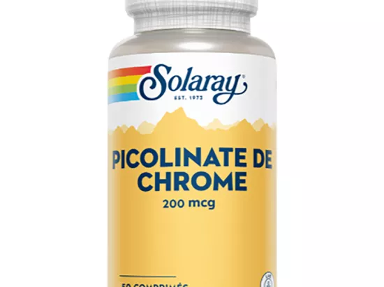Solaray Picolinate de Chrome 200 mcg 90 Unités