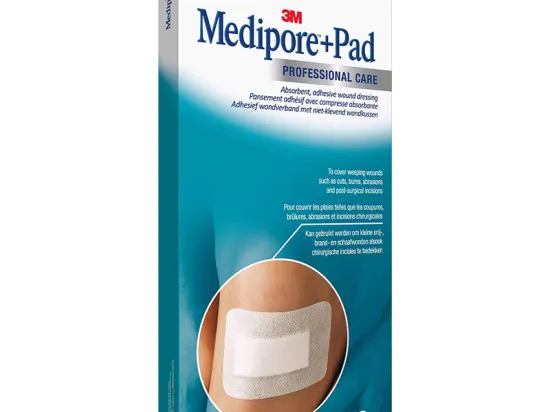 Medipore + PAD ADHESIVE DRESSING 10X10CM STERIL BOX 10