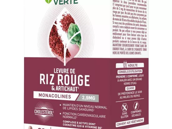 Levure De Riz Rouge & Artichaut - 60 Comprimés Pour Réguler Le Cholestérol | Diet Horizon