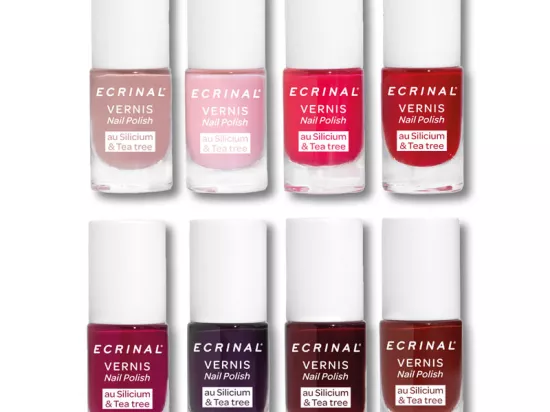 Ecrinal Nagellack 'Silicium + Tea Tree' – 5 Ml, Farbe Pearly Pink, Vegan & 9-free Formel