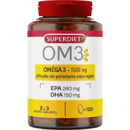 OM3 Wild Fish Oil Rich in Omega-3 Capsules | Box of 120
