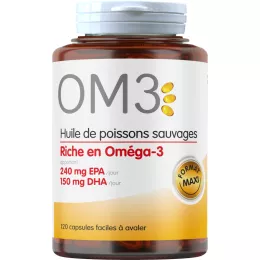 OM3 Wild Fish Oil Rich in Omega-3 Capsules | Box of 120