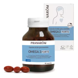 Pranarom Omega 3 Forte Q10 Ácidos Grasos Esenciales 60 Cápsulas