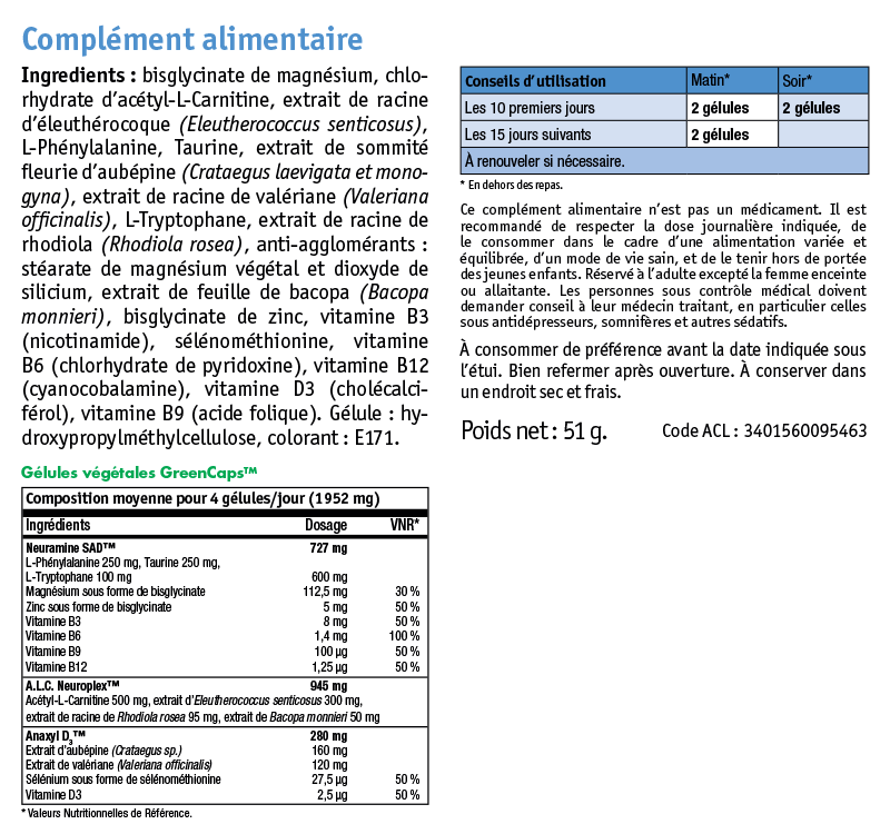 NHCO Synapsyl equilibrio nervioso 70 Cápsulas