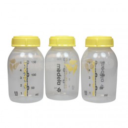 BIBERON 150 ml x3, Biberon avec système de bouchage pour la conservation du lait  maternel - bt 3